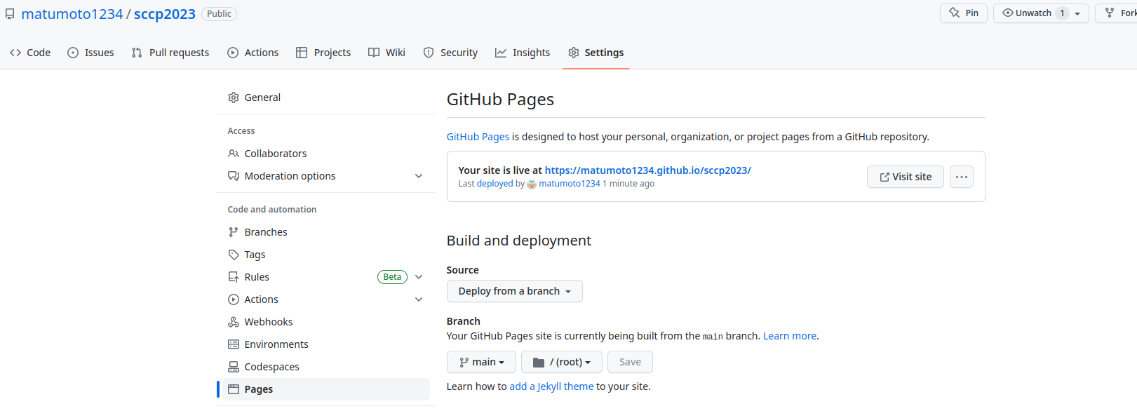 github-pages-deploy